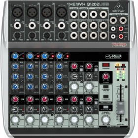 Behringer Q1202USB Αναλογική Κονσόλα 12 Καναλιών με Phantom Power &amp 4 Εισόδους XLR