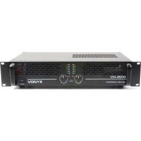 Vonyx VXA-2000 II Τελικός Ενισχυτής PA 2 Καναλιών 1000W/4Ω 600W/8Ω με Σύστημα Ψύξης