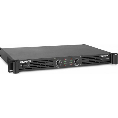 Vonyx VDA500 Τελικός Ενισχυτής PA 2 Καναλιών 125W/4Ω 90W/8Ω με Σύστημα Ψύξης