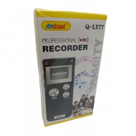 Andowl Q-LY77 Μονοκάναλος Ψηφιακός Φορητός Εγγραφέας Μπαταρίας με Διάρκεια Εγγραφής 8 Ώρες