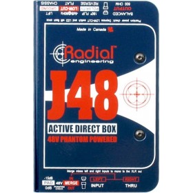 Radial J48 Ενεργό DI Box 1 Καναλιού με Phantom Power