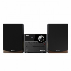 Sharp Ηχοσύστημα 2.0 XLB512 45W με CD / Digital Media Player και Bluetooth Καφέ