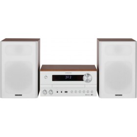 Kenwood Ηχοσύστημα 2.0 M-820DAB 100W με CD Player και Bluetooth Καφέ / Λευκό
