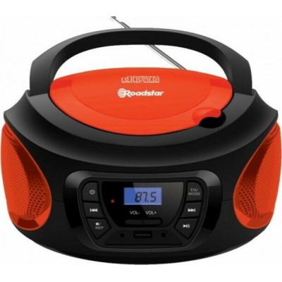 Roadstar Φορητό Ηχοσύστημα CDR-365U με CD / MP3 / USB / Ραδιόφωνο σε Κόκκινο ΧρώμαΚωδικός: CDR-365U/RD 