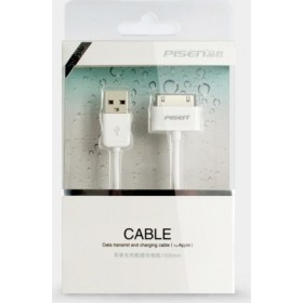 Pisen Καλώδιο για iPhone 4S 4 iPod Touch 4 (1,5 m) - Λευκό