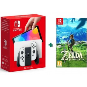 Nintendo Switch OLED Κονσόλα 64GB με The Legend of Zelda: Breath of the Wild Λευκό