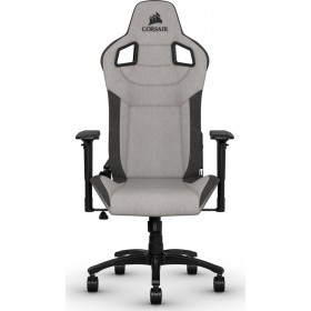 Corsair T3 Rush Υφασμάτινη Καρέκλα Gaming με Ρυθμιζόμενα Μπράτσα Γκρι
