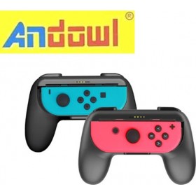 Andowl Λαβή χειριστηρίου Switch Μαύρο (2 τεμάχια)