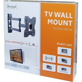 "Brateck KLA27-223 Βάση Τηλεόρασης Τοίχου με Βραχίονα έως 42"" και 30kg" Brateck KLA27-223 Βάση Τηλεόρασης Τοίχου με Βραχίονα έως 42" και 30kg