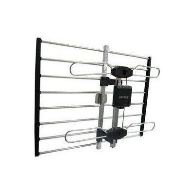 Greentek E2169G108N Εξωτερική Κεραία Τηλεόρασης (δεν απαιτεί τροφοδοσία) σε Μαύρο Χρώμα Σύνδεση με Ομοαξονικό (Coaxial) Καλώδιο