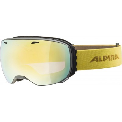 Alpina Big Horn Μάσκα Σκι &amp Snowboard Ενηλίκων με Κίτρινο Φακό ΚαθρέπτηΚωδικός: A7207821 