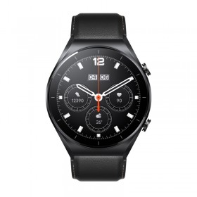 Xiaomi Watch S1 Stainless Steel 46mm Αδιάβροχο με Παλμογράφο (Black / Black Leather Strap &amp Black Fluororubber Strap)