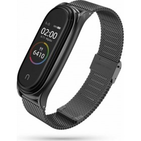 Tech-Protect Milanese Λουράκι Μεταλλικό Μαύρο (Mi Smart Band 5/Mi Smart Band 6)