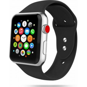 Tech-Protect Iconband Λουράκι Σιλικόνης Μαύρο (Apple Watch 38/40/41mm)
