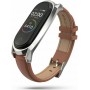 Tech-Protect Herms Λουράκι Δερμάτινο Καφέ (Mi Smart Band 5/Mi Smart Band 6)