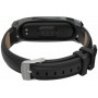Tech-Protect Herms Λουράκι Δερμάτινο Μαύρο (Mi Smart Band 5/Mi Smart Band 6)