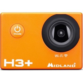 Midland Η3+ Action Camera Full HD (1080p) Υποβρύχια (με Θήκη) με WiFi Πορτοκαλί με Οθόνη 2"