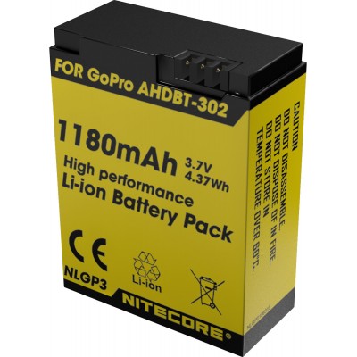 NiteCore NLGP3 Li-Ion Battery Pack for GoPro HERO3/3+