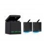 Telesin 3-slot Charger Box + 2 batteries GP-BNC-801 for GoPro Hero 8