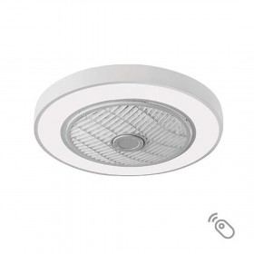 Lineme Marin 02-00165 Ανεμιστήρας Οροφής 50cm με Φως και Τηλεχειριστήριο Λευκός