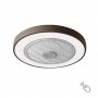 Lineme 02-00166 Ανεμιστήρας Οροφής 50cm με Φως και Τηλεχειριστήριο Καφέ