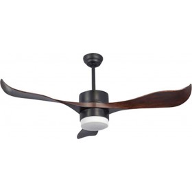 Lineme Sirocco Ανεμιστήρας Οροφής 122cm με Φως και Τηλεχειριστήριο Καφέ