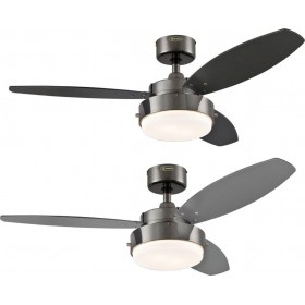 Westinghouse Alloy Ανεμιστήρας Οροφής 105cm με Φως Black/Graphite