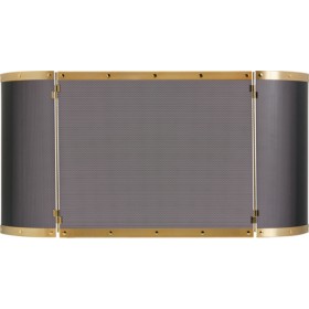 Zogometal 540 Μεταλλικό Προστατευτικό Τζακιού 58x24x50cm Όρο Ματ
