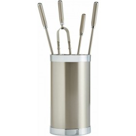 Zogometal 1205-K10 Σετ Εργαλείων Τζακιού με Κουβά Νίκελ Ματ/Χρώμιο Zogometal 1205-K10 Σετ Εργαλείων Τζακιού με Κουβά Νίκελ Ματ/Χρώμιο