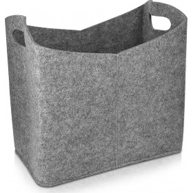 Navaris Felt 45832.19 Υφασμάτινη Τσάντα Μεταφοράς Ξύλων 40x23x39.5cm Γκρι Navaris Felt 45832.19 Υφασμάτινη Τσάντα Μεταφοράς Ξύλων 40x23x39.5cm Γκρι