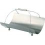 Zogometal 2000 Inox Καλάθι Αποθήκευσης Ξύλων 50x38x15cm Ασημί