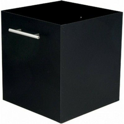 Viometal 1040 Μεταλλικό Κουτί Αποθήκευσης Ξύλων 32.5x32.5x35.5cm Μαύρο