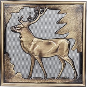 Kratki JELEN Τετράγωνη Περσίδα Τζακιού 30x30cm Χρυσή