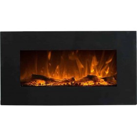Neptun Επιτοίχιο Ηλεκτρικό Τζάκι 1500W 84x45cm Μαύρο