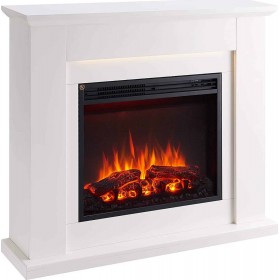 Richen Ektoras Επιδαπέδιο Ηλεκτρικό Τζάκι 2000W 101x88.3cm Λευκό Richen Ektoras Επιδαπέδιο Ηλεκτρικό Τζάκι 2000W 101x88.3cm Λευκό