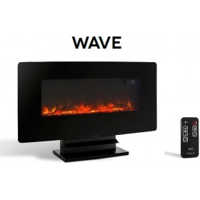 Argo Wave Επιδαπέδιο Ηλεκτρικό Τζάκι 1500W 90x56cm Μαύρο