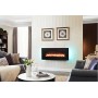 Richen Apolon Επιτοίχιο Ηλεκτρικό Τζάκι 2000W 128x55cm Μαύρο