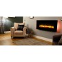 Richen Apolon Επιτοίχιο Ηλεκτρικό Τζάκι 2000W 128x55cm Μαύρο