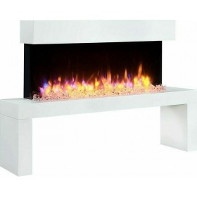 Richen Ivi Επιδαπέδιο Ηλεκτρικό Τζάκι 2000W 120x84cm Λευκό Richen Ivi Επιδαπέδιο Ηλεκτρικό Τζάκι 2000W 120x84cm Λευκό