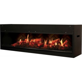 Dimplex Opti V Double Επιτοίχιο Ηλεκτρικό Τζάκι 75W 138x45cm Μαύρο
