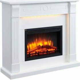 Richen Ermis Επιδαπέδιο Ηλεκτρικό Τζάκι 2000W 110x99cm Λευκό