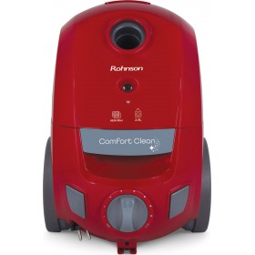 Rohnson R-1185 Red Ηλεκτρική Σκούπα 800W με Σακούλα 2.5lt Κόκκινη