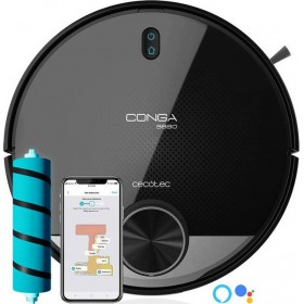 Cecotec Conga 3890 Vital Σκούπα Ρομπότ για Σκούπισμα & Σφουγγάρισμα με Χαρτογράφηση και Wi-Fi Μαύρη Cecotec Conga 3890 Vital Σκούπα Ρομπότ για Σκούπισμα & Σφουγγάρισμα με Χαρτογράφηση και Wi-Fi Μαύρη