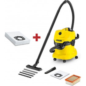 Karcher WD 4 (1.348-110.0) Σκούπα Υγρών / Στερεών 1000W με Κάδο 20lt