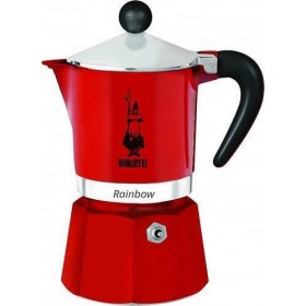 Bialetti Rainbow Μπρίκι Espresso 3cups Κόκκινο