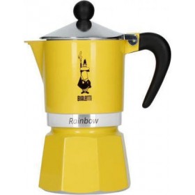 Bialetti Rainbow Μπρίκι Espresso 3cups Κίτρινο