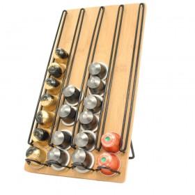 5 Five Simply Smart Βάση για 40 Κάψουλες Nespresso Ξύλινη 18x5x35cm 148115