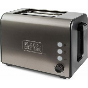 Black &amp Decker BXTO900E Φρυγανιέρα 2 Θέσεων 900W Inox