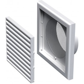 Vents 590907.0023 Περσίδα Εξαερισμού 11x15.4cm Ορθογώνια με Σίτα Vents 590907.0023 Περσίδα Εξαερισμού 11x15.4cm Ορθογώνια με Σίτα