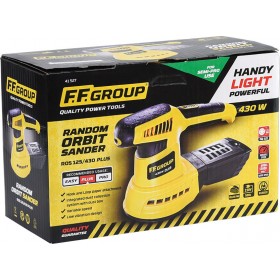 F.F. Group ROS 125/430 Plus Έκκεντρο Τριβείο 125mm Ρεύματος 430W με Ρύθμιση Ταχύτητας και με Σύστημα Αναρρόφησης